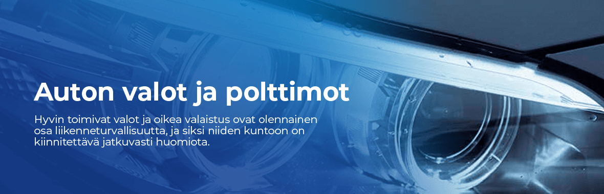 Auton ajovalot ja polttimot