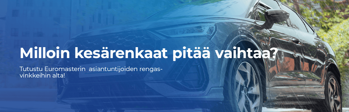 Milloin kesärenkaat pitää vaihtaa?