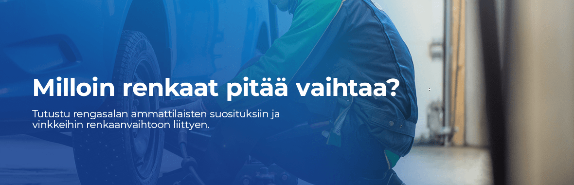 Milloin renkaat pitää vaihtaa?