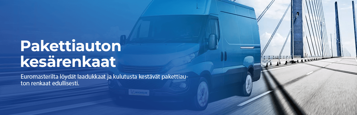 Pakettiauton kesärenkaat