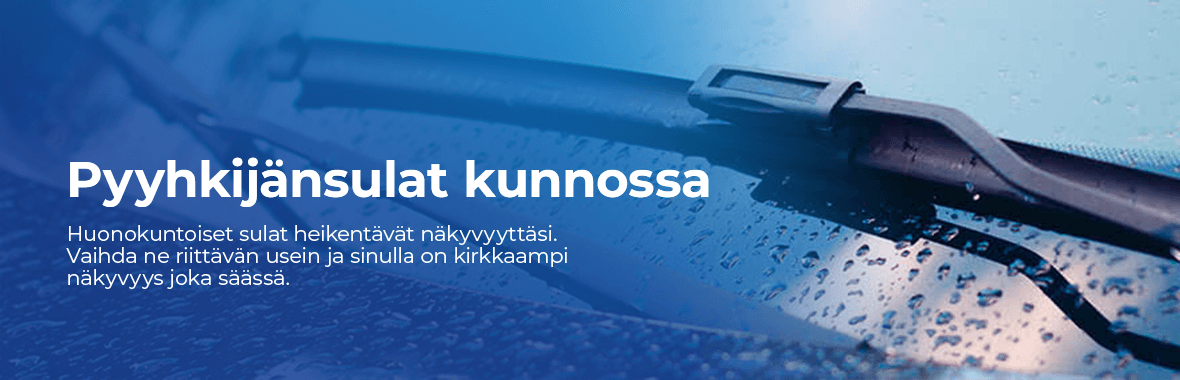 Tuulilasinpyyhkijät kuntoon