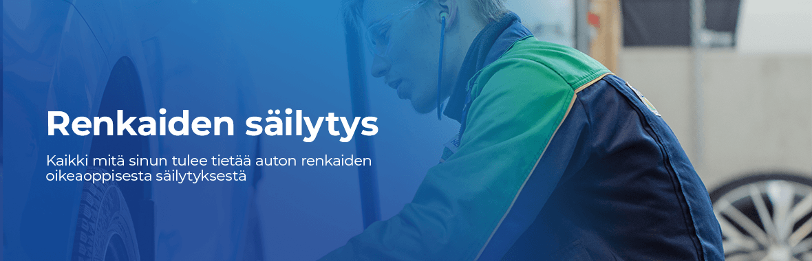 Auton renkaiden säilytys