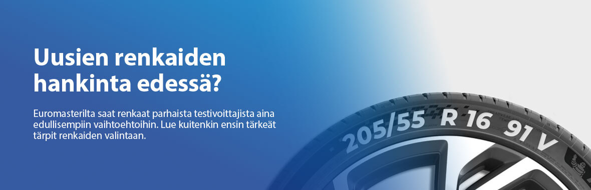 Näin valitset renkaat autoosi