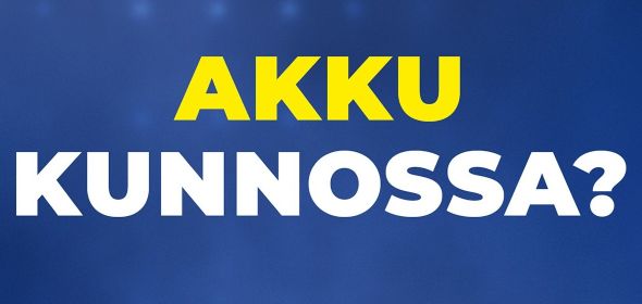 Akun kunto ja käynnistysvarmuus