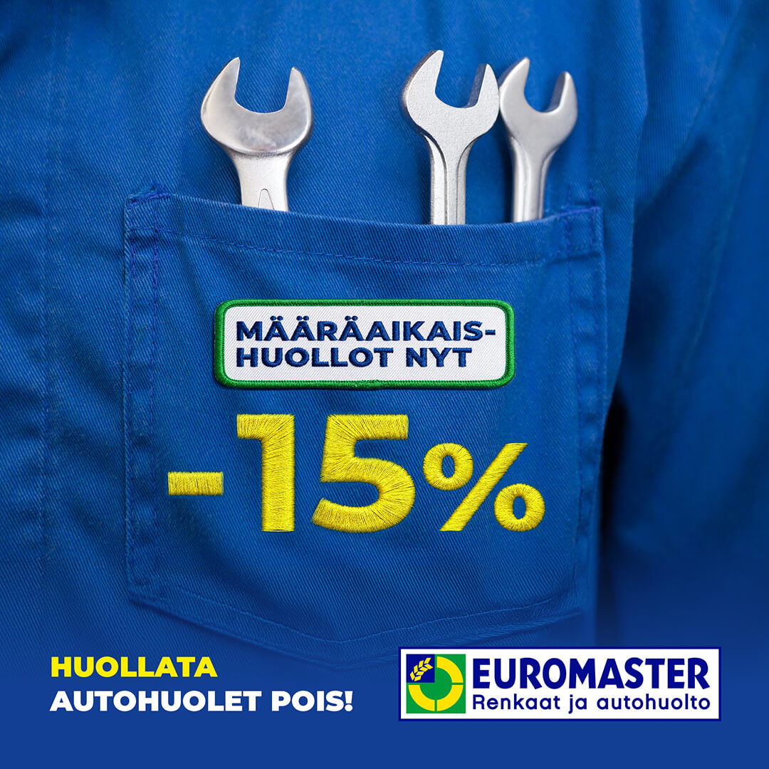 Määräaikaishuolto -15%