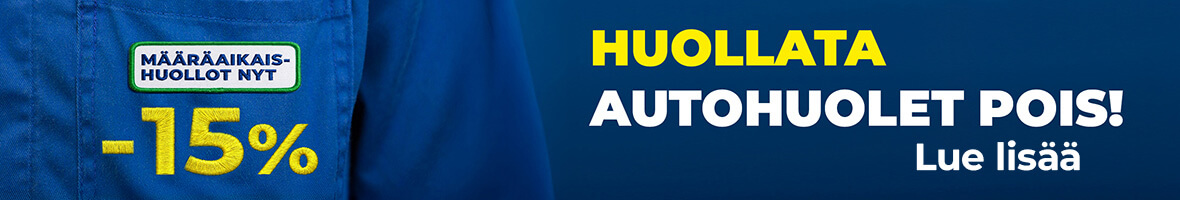 Määräaikaishuolto -15%