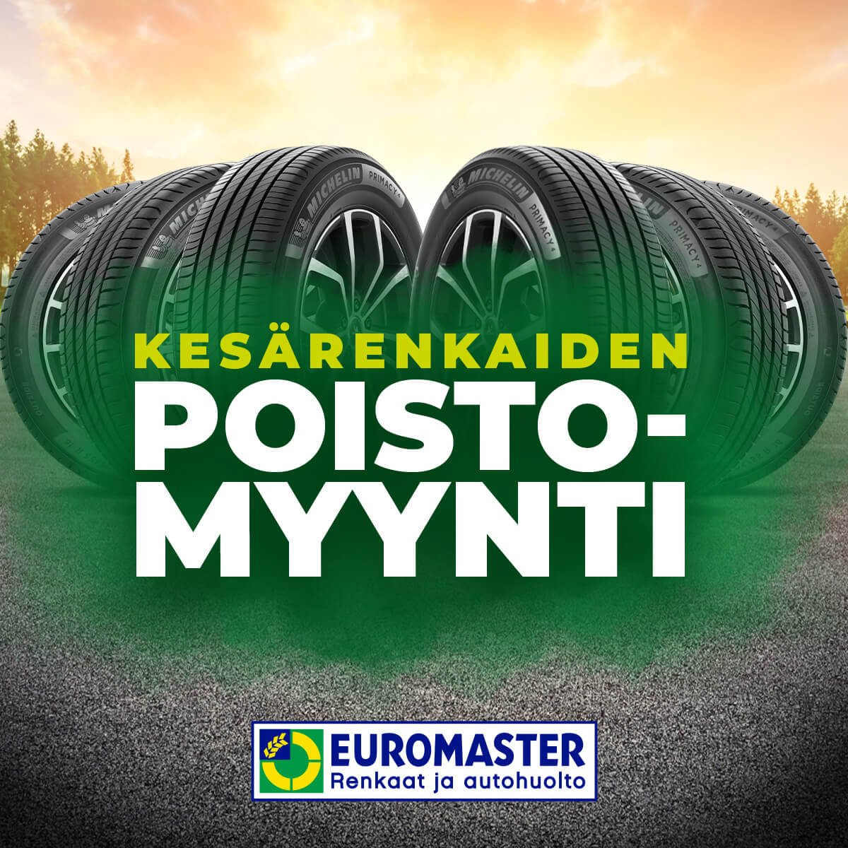Kesärenkaiden poistomyynti